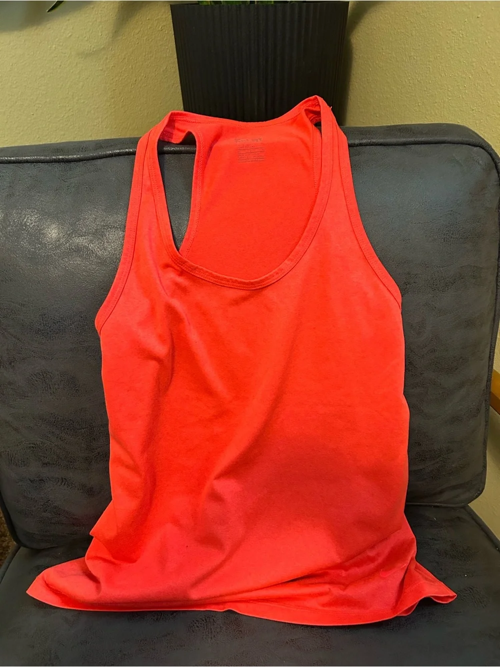 Nike Women’s Neon Coral Tank with Multicolor Athletic Shorts